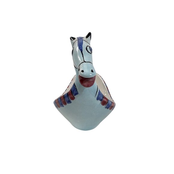 Vintage Aldo Raymor Londi Bitossi Pottery Horse Dish Bowl Planter Italy - Picture 2 of 6